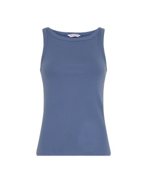 MSCH Gubbe Rasmia Rib Tanktop, Støvet Blå